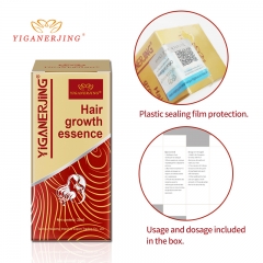 Discover the secret to healthy hair - YIGANERJING Hair Growth Liquid. Precious yellow liquid blends ginger essential oil and vitamins, 20ml American bottle design, deeply nourishing the scalp, preventing hair loss, promoting hair growth, giving you strong