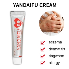 Qingfangli Yandaifu Psoriasis Cream effectively treats psoriasis and inhibits bacteria with a unique formula, in a convenient 15g size.