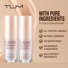 TUM Temperature-Changing Pearl Radiance Concealing Foundation: A magical foundation that combines temperature-sensitive color transformation with shimmering pearl glow, effortlessly concealing imperfections.