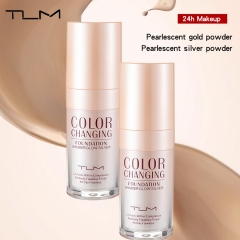 TUM Temperature-Changing Pearl Radiance Concealing Foundation: A magical foundation that combines temperature-sensitive color transformation with shimmering pearl glow, effortlessly concealing imperfections.
